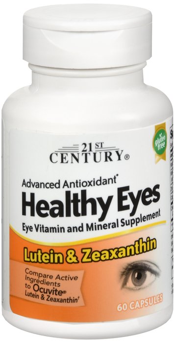 Healthy Eyes Lutein & Zeaz Cap Caplet 60 By 21st Century USA 