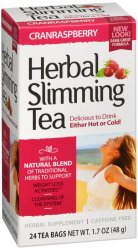Herbal Slimming Tea Cran Rasp Bag 24 By 21st Century USA 