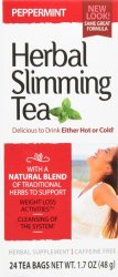 Herbal Slimming Tea Peppermint Bag 24 By 21st Century USA 