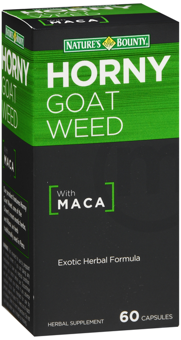 Horny Goat Weed Caps 60Ct Nat Bounty Capsule 60 By Nature's Bounty USA 