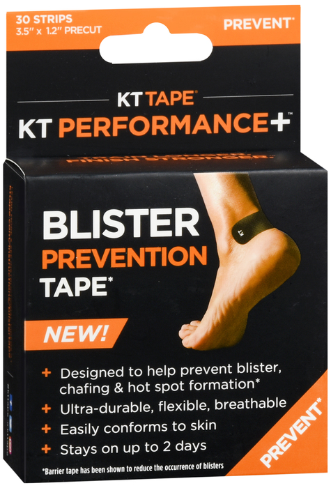 Case of 16-Kt Blister Prevention Tape Black Tape 30 By Kt Health USA 