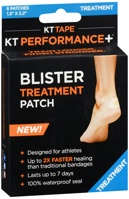 Case of 16-Kt Performance+ Blister Treatment Patch 6 By Kt Health USA 