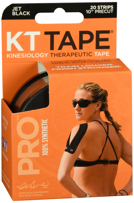 Pack of 12-Kt Tape Synthetic Pro Black Tape 20 By Kt Health USA 