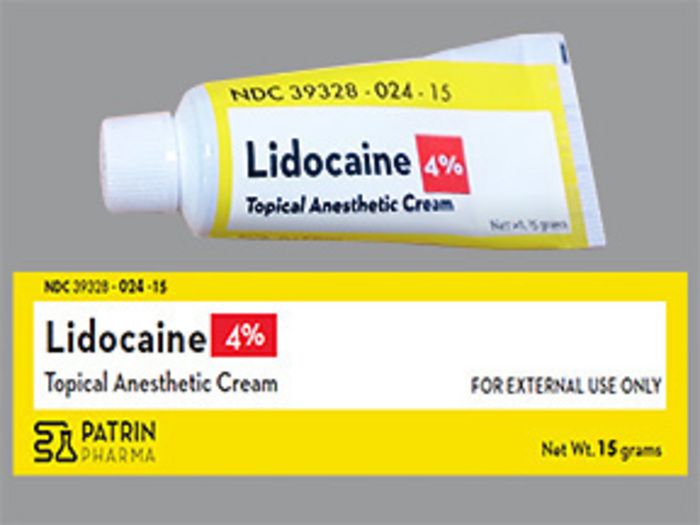 Lidocaine 4% Cream  15 gm By Patrin Pharma USA 
