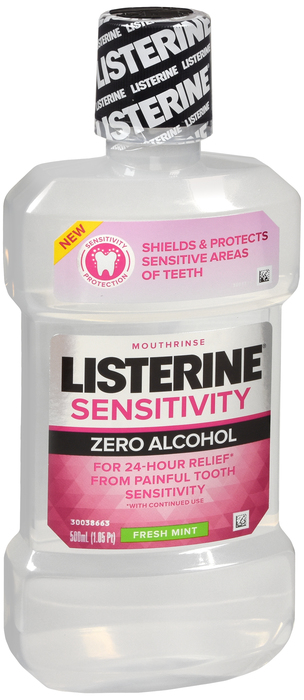 Listerine Sensitivity Zero Alcohol Mw Liquid 500 ml By J&J Consumer USA 