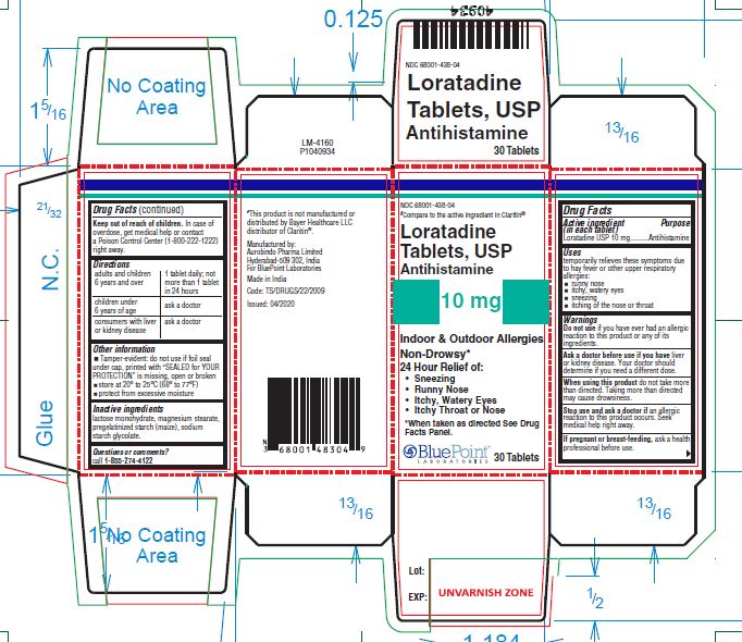 Case of 48-Loratadine Tab 10 mg 30 By Bluepoint Labs (Ahp) USA 