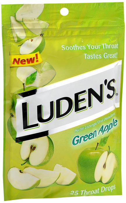 Ludens Bag Green Apple Drops 25 By Medtech USA 