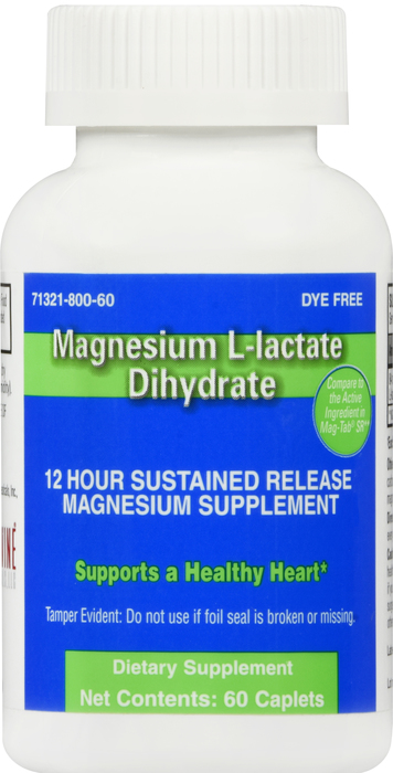 Magnesium L-Lactate Dih 84 mg Sr Caplet 84 mg Sr 60 By Brandywine Pharmaceutical