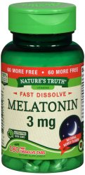 Melatonin 3 mg Fd Tab 3 mg N/T 180 By Rudolph Investment Group Trust USA 