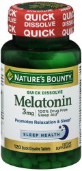 Melatonin Qd 3 mg Tab 120 By Nature's Bounty USA 