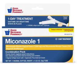 Miconazole 1Day Combo Pack Softgel Cmb By Perrigo-GNP USA 