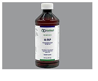 M-PAP Acetaminophen 160MG/5ML 16 OZ Liquid by Method Pharma USA Gen Tylenol