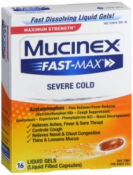 Mucinex Fast-Max Cld&Fl Aio Liq Gel Liqui-Gels 16 By RB Health  USA 