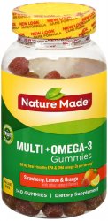Multi+Omega3 Adult Gummy 140 By Pharmavite Pharm Corp USA 