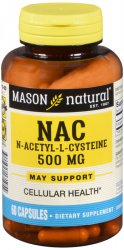 Nac Amino Acid 500 mg Capsules 500 mg 60 By Mason Distributors USA 