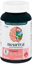 Neuriva Brain Original Strawberrry Gummy 50 By RB Health  USA 