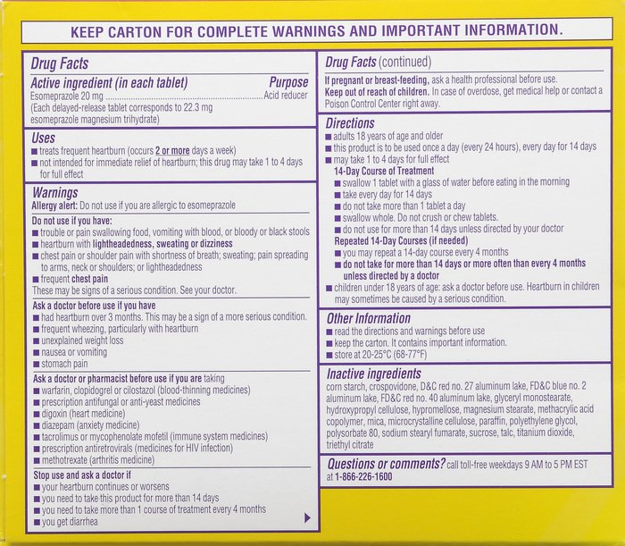 '.Case of 24-Nexium 24HR OTC 20 .'