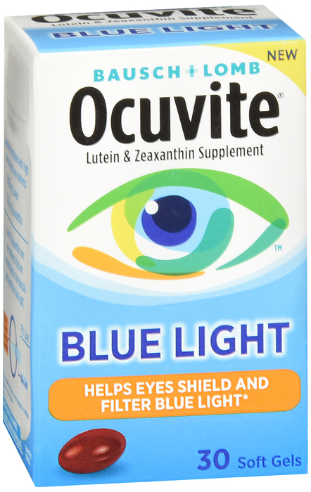 Pack of 12-Ocuvite Blue Light Sgc Soft Gel 30 By Valeant North America USA 