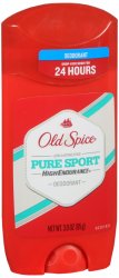 Old Spice H/E Solid Pure Sport Deodorant 3 oz By Procter & Gamble Dist Co USA 