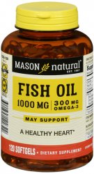 Omega3 Fish Oil 1000 mg Sftgl Mason Soft Gel 1000 mg 120 By Mason Distributors U
