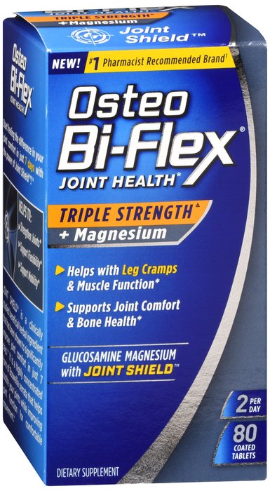 Osteo Bi-Flex Triple+Mag Tab 80Ct Tab 80 By Nature's Bounty USA 