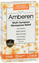 Pack of 12-Amberen-M Sym Menopause Relief Capsule 60 By Biogix USA 