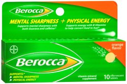 Pack of 12-Berocca Tab 10 By Bayer Corp/Consumer Health USA 