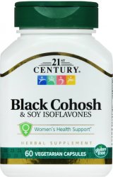 Pack of 12-Black Cohosh Capsule 60 By 21st Century USA 