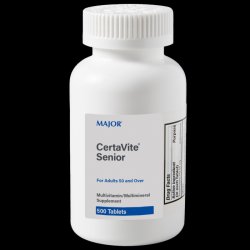 Pack of 12-Certavite Senior Tab 500 By Major Pharma USA 