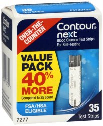 Pack of 12-Contour Next Test Strips 35 By Ascensia Diabetes Care USA 