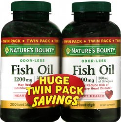 Pack of 12-Fish Oil 1200 mg Sgc Soft Gel 2X200 By Nature's Bounty USA 
