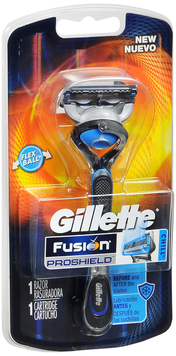 Pack of 12-Gillette Fusion Proshld Mnl Rzr Chll Razor 1 By Procter & Gamble Dist