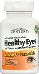Pack of 12-Healthy Eyes Lutein & Zeaz Cap Caplet 60 By 21st Century USA 