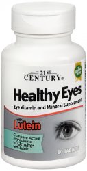 Pack of 12-Healthy Eyes W/Lutein Tab 60 By 21st Century USA 