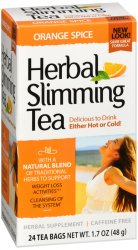 Pack of 12-Herbal Slimming Tea Orange Bag 24 By 21st Century USA 
