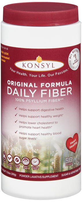 Pack of 12-Konsyl Powder Original Powder 300 gm By Konsyl Pharmaceuticals USA 