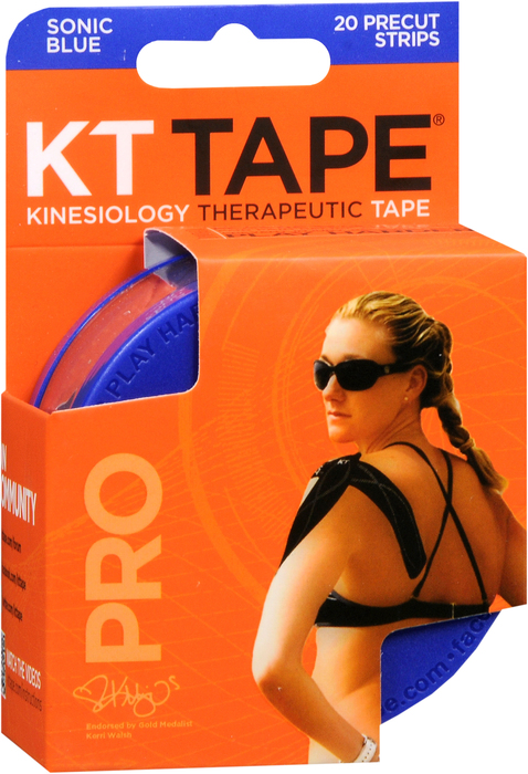 Case of 16-Kt Tape Synthetic Pro Blue Tape 20 By Kt Health USA 