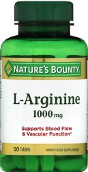 Pack of 12-L-Arginine 1000 mg Tablet 50 By Nature's Bounty USA 