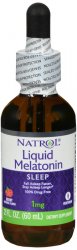 Pack of 12-Melatonin 1 mg Liquid 1 mg 2 oz By Natrol USA 