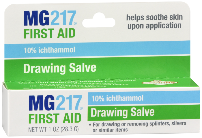 Mg217 Ichthammol First Aid Salve Ointment 1 oz By Wisconsin Pharmacal Company USA 