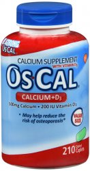 Pack of 12-Oscal +D Caplet 500 mg 210 By Glaxo Smith Kline Consumer Hc USA 