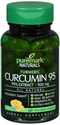 Pack of 12-Puremark Curcumin 95 Capsule 500 mg 60 By 21st Century USA 