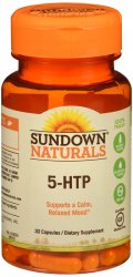 Pack of 12-Sundown Naturals 5-Htp Maximum Strength 200 mg Capsules 200 mg 30 By 
