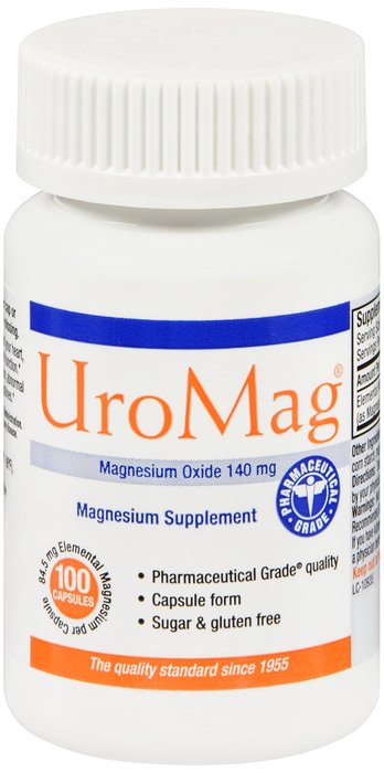 Pack of 12-Uromag 140 mg Capsule 140 mg 100 By Advanced Vision Research USA 