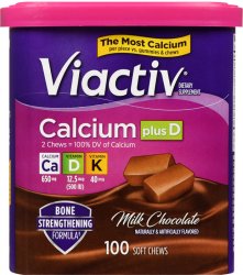 Viactiv Calcium+D Chewable Chocolate Chewable 100 By Emerson Healthca