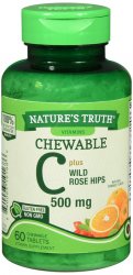 Pack of 12-Vit C 500 mg W/Rh Chewable Tab 60 By Rudolph Investment Group Trust U