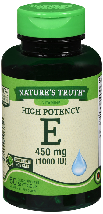 Pack of 12-Vit E 1000IU Pure Dl-Alpha Sgl Soft Gel 1000IU N/T 60 By Rudolph Inve