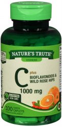 Pack of 12-Vitamin C 1000 mg Caplet 1000 mg N/T 100 By Rudolph Investment Group 