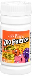 Pack of 12-Zoo FrienDS Extra C Chewable 60 By 21st Century USA 