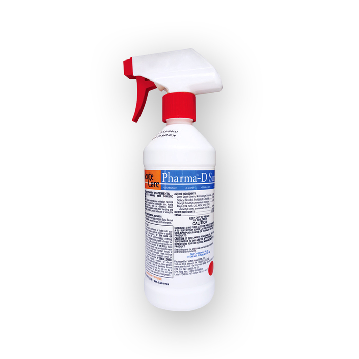 Pharma-D Surface Disinfectant Bottle 12X16 oz By Acute Care Pharmaceuticals USA 